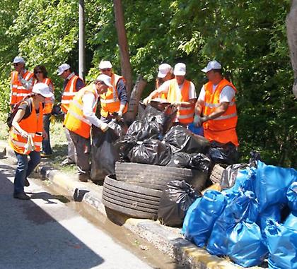 Καθαρισμός της όχθης του Πηνειού από την «Αυτοκινητόδρομος Αιγαίου»