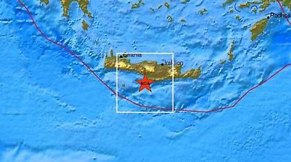 Δύο σεισμικές δονήσεις νότια του Ηρακλείου