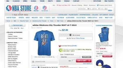 Η γκάφα του ΝΒΑ online store