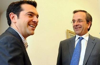 Σαμαράς–Τσίπρας: «Κυβέρνηση με πυρήνα τη ΝΔ, χωρίς ΣΥΡΙΖΑ»