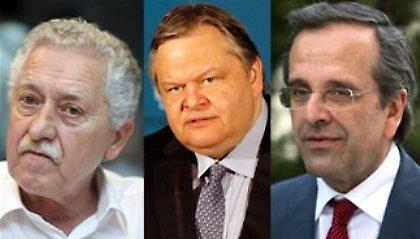 Σαμαράς, Βενιζέλος, Κουβέλης σφραγίζουν την προγραμματική συμφωνία