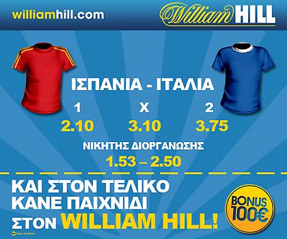 WilliamHill: Και στον τελικό, όλα παίζουν εδώ!