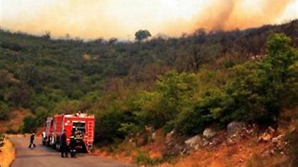 Υπό μερικό έλεγχο η φωτιά στις Σέρρες