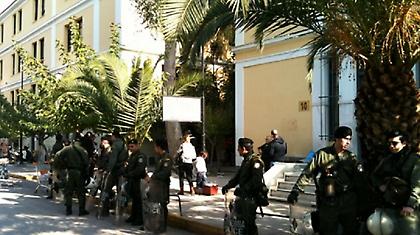 Τηλεφώνημα για βόμβα στην Ευελπίδων