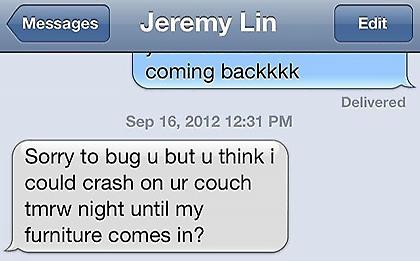 Πάλι καναπέ ο Λιν