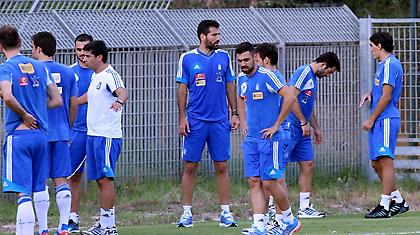 Χαλαρή προπόνηση για τους διεθνείς