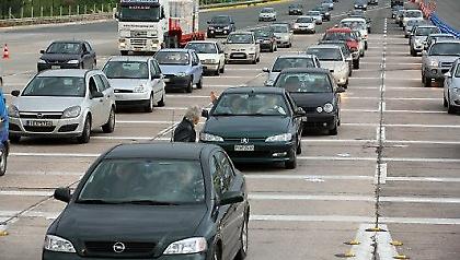 Μποτιλιάρισμα στα διόδια Ελευσίνας