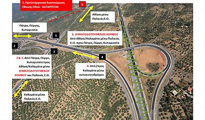 Στη κυκλοφορία, η νέα σύνδεση του ανισόπεδου κόμβου Τσακώνας/Κυπαρισσίας