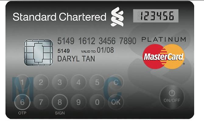 Πιστωτική κάρτα με LCD οθόνη και πληκτρολόγιο