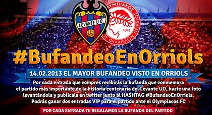 Κασκόλ για το ματς με Ολυμπιακό από την Λεβάντε!