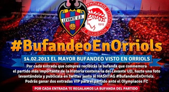 Κασκόλ για το ματς με Ολυμπιακό από την Λεβάντε!