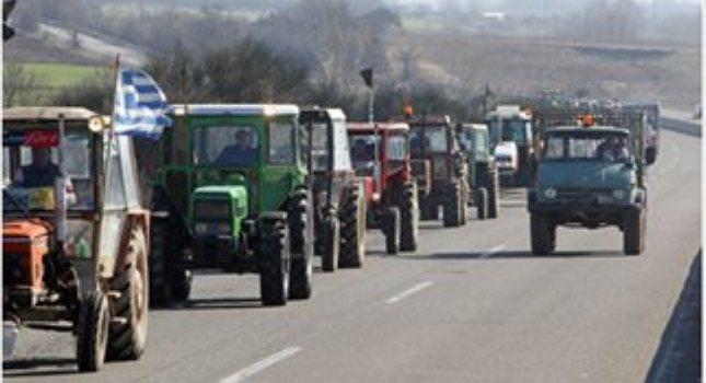 Συμβολικός αποκλεισμός της Εγνατίας από τους αγρότες