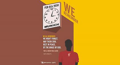 Η Λίβερπουλ τιμά τα θύματα της Γιουνάιτεντ
