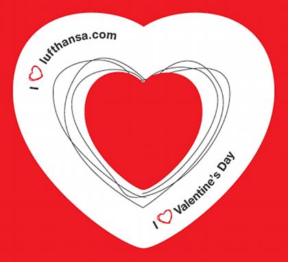 I love lufthansa.com, I love Valentine’s day