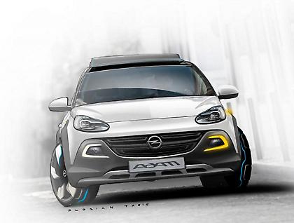 On the... rocks Opel Adam