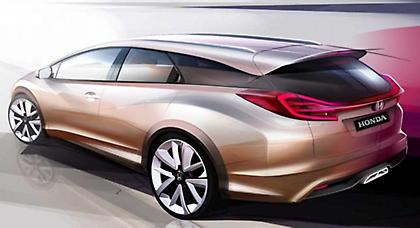 Honda: τέλη 2013 το νέο Civic Wagon!