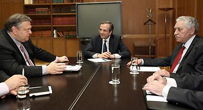 Σύσκεψη των «3»: Ανεργία, ΕΣΠΑ, Ολάντ