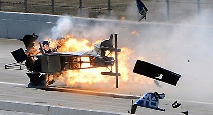 Τρομερό ατύχημα σε αγώνες Dragster