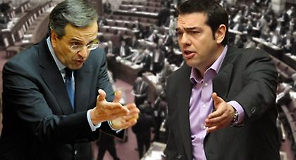 Μονομαχία Σαμαρά-Τσίπρα στη Βουλή