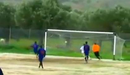 Τετραπλό δοκάρι σε αγώνα στη Μυτιλήνη (video)