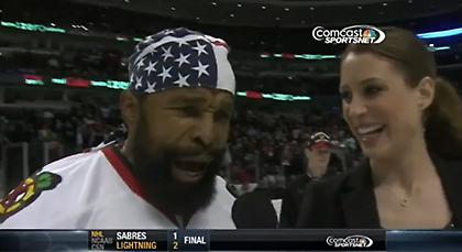 O Mr. T «τρομοκράτησε» το δισκάκι του hockey