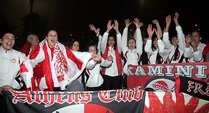 Αποθεωτική υποδοχή στις πρωταθλήτριες! (pics)