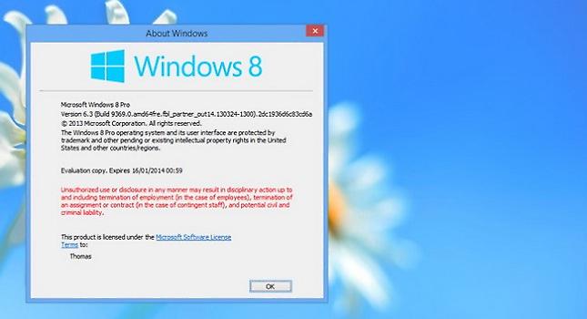 Διέρρευσε έκδοση των Windows 8.1 Blue
