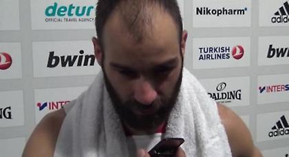 O Σπανούλης λίγο μετά τον θρίαμβο (video)