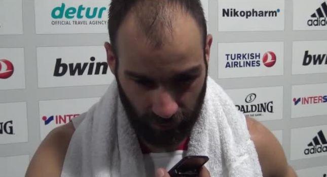 O Σπανούλης λίγο μετά τον θρίαμβο (video)