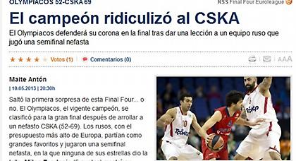 «Ο πρωταθλητής Ευρώπης γελοιοποίησε την ΤΣΣΚΑ»