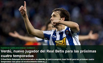 Ανακοίνωσε Βερδού η Μπέτις