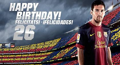 Τα 26... κεράκια για τον Μέσι!