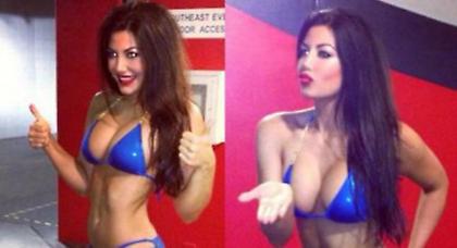 Η τσιρλίντερ με το «καυτό» μπικίνι (Pics)