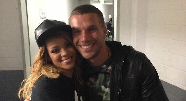 Ο Ποντόλσκι με τη Rihanna
