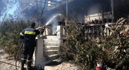 Σε ύφεση η φωτιά στον Μαραθώνα