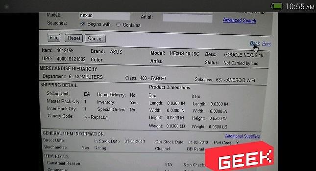 Πρώτες ενδείξεις για το Nexus 10 της Asus