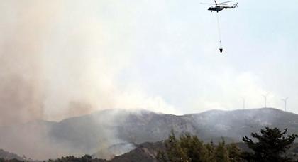 Σε ύφεση η πυρκαγιά στο Κατσιμίδι Αττικής