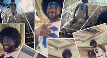 O ΛεΜπρόν Τζέιμς μιμείται τον Τζούλιους Ερβινγκ