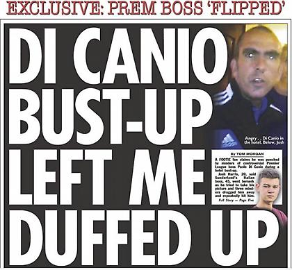 «Με έδειραν άνθρωποι του Ντι Κάνιο»