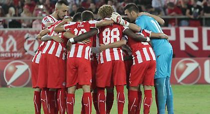 Ο αγώνας του Ολυμπιακού σε εικόνες