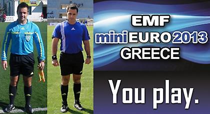 Το Ελληνικό διαιτητικό... δίδυμο του miniEURO 2013