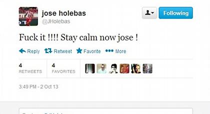 Οργισμένο tweet από Χολέμπας