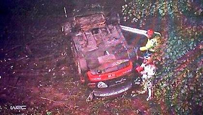 Δείτε τη Citroen του Λεμπ να αναποδογυρίζει