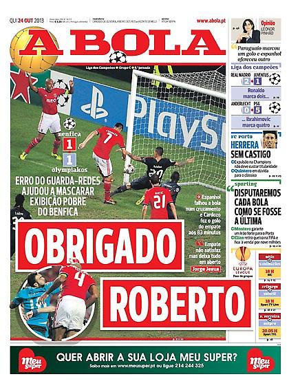 «Ευχαριστούμε, Ρομπέρτο…»