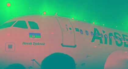 Αεροπλάνο... Νόβακ Τζόκοβιτς