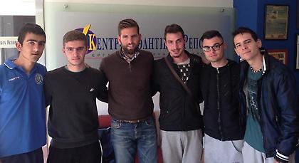 Ο Γιάννης Δημητρίου στο Κέντρο Αθλητικού Ρεπορτάζ