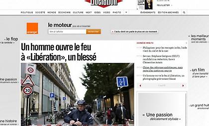 Πυροβολισμοί στην εφημερίδα Liberation με έναν τραυματία