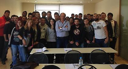 Ο Χουάν Ραμόν Ρότσα στο Κέντρο Αθλητικού Ρεπορτάζ