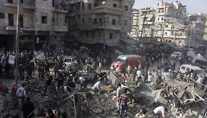 Πολύνεκροι βομβαρδισμοί στο Χαλέπι