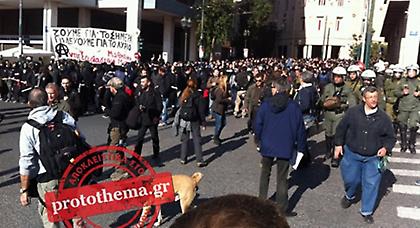 Μικροένταση στην πορεία για τον Αλέξανδρο Γρηγορόπουλο